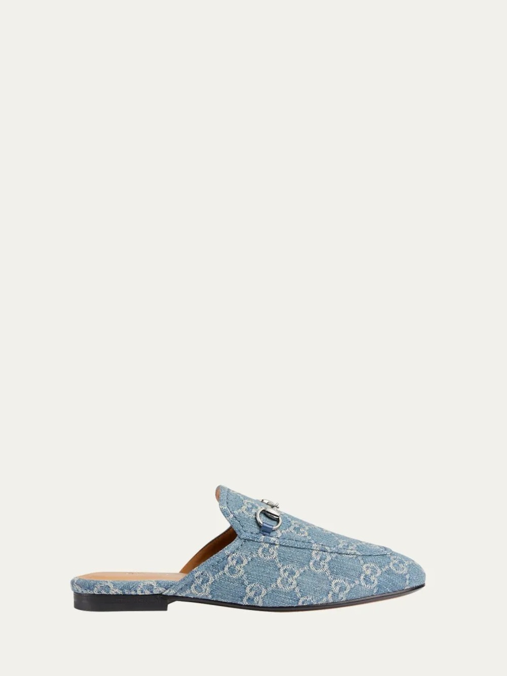 Gucci Denim Princetown Mules